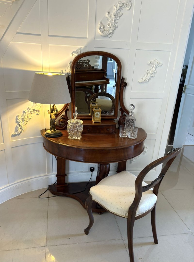 Antique Victorian Quality Mahogany Dressing Table - Image 6